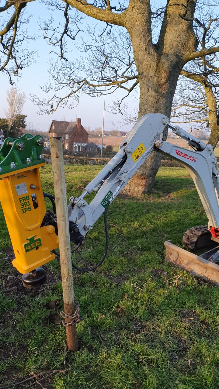 Tracked Post Knocker